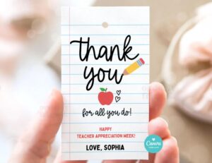Screenshot_11 Teacher Appreciation Gift Tags Thank You Teacher Gift Tag School Printable Gift Tags Labels Editable Canva Template Instant Digital Download