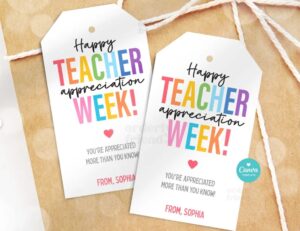 Screenshot_4 Teacher Appreciation Gift Tags Thank You Teacher Gift Tag School Printable Gift Tags Labels Editable Canva Template Instant Digital Download