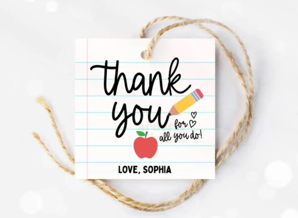 Screenshot_8 Teacher Appreciation Gift Tags Thank You Teacher Gift Tag Cookie School Printable Tags Editable Canva Template Instant Digital Download