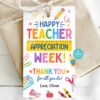 il_1140xN.6852126399_f9hu Teacher Appreciation Gift Tags Thank You Teacher Gift Tag School Printable Gift Tags Labels Editable Canva Template Instant Digital Download