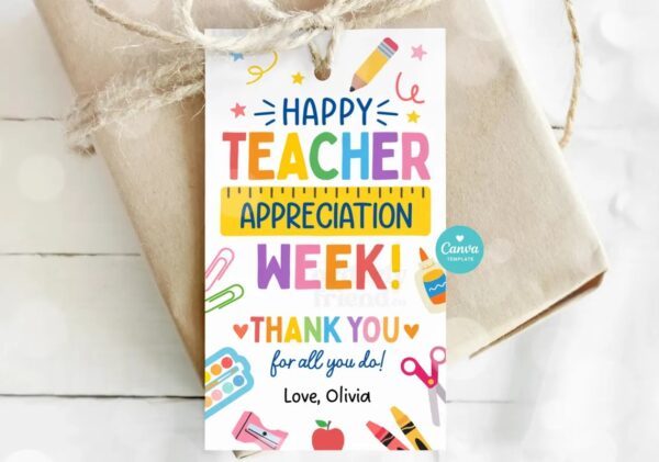 il_1140xN.6852126399_f9hu Teacher Appreciation Gift Tags Thank You Teacher Gift Tag School Printable Gift Tags Labels Editable Canva Template Instant Digital Download